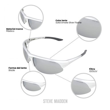 LENTES DE SOL PROTECCIÓN UV STEVE MADDEN X17165 - 5