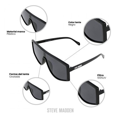 LENTES DE SOL PROTECCIÓN UV STEVE MADDEN X17104 - 4