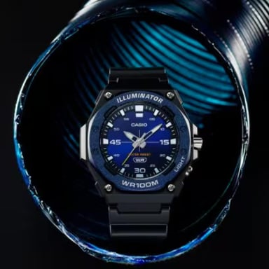 RELOJ CASIO MW-620H-2AVDF PARA HOMBRE RESINA NEGRO - 2