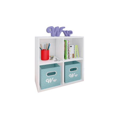 ORGANIZADOR WONDER WOOD MUEBLERÍA JUGUETERO MONTESSORI 4 COMPARTIMIENTOS MELAMINA NIÑOS Y NIÑAS BLANCO