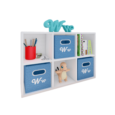 ORGANIZADOR WONDER WOOD MUEBLERÍA JUGUETERO MONTESSORI 6 COMPARTIMIENTOS MELAMINA NIÑOS Y NIÑAS BLANCO