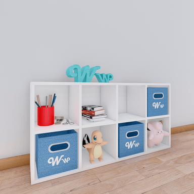 ORGANIZADOR WONDER WOOD MUEBLERÍA JUGUETERO MONTESSORI 8 COMPARTIMIENTOS MELAMINA NIÑOS Y NIÑAS BLANCO - 2