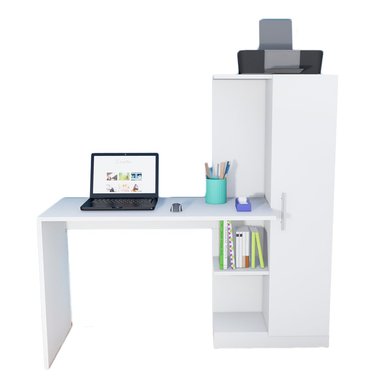 ESCRITORIO WONDER WOOD MUEBLERÍA BLANCO ORGANIZADOR ROBERT CON PUERTA