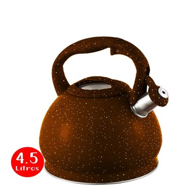 TETERA GOLDEN TOUCH GT-4500-M ACERO INOX MARRÓN 4.5 L ROCA VOLCANICA INT