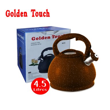 TETERA GOLDEN TOUCH GT-4500-M ACERO INOX MARRÓN 4.5 L ROCA VOLCANICA INT - 2