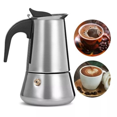 CAFETERA ITALIANA 9 TAZAS ESPRESSO MAKER CAF-9CUP ACERO INOXIDABLE