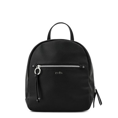 MOCHILA SOFI MUJER ZIOL NEGRO Y TEXTURA