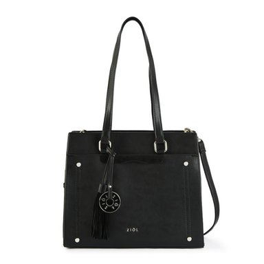 CARTERA DOS ASAS INISA MUJER ZIOL NEGRO
