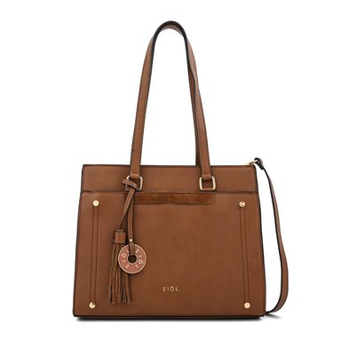 CARTERA DOS ASAS INISA MUJER ZIOL CAFE