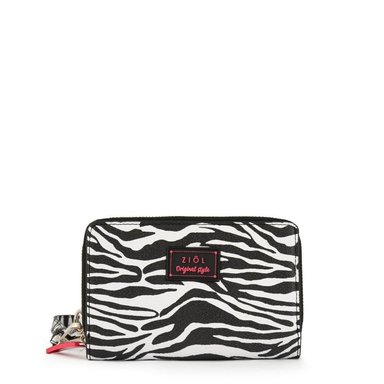 BILLETERA LERMA MUJER ZIOL NEGRO Y TEXTURA