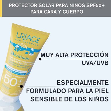 BLOQUEADOR SOLAR CORPORAL URIAGE BARIESUN LECHE NIÑOS SPF 50+ 50 ML - 3