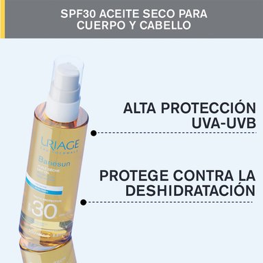 BLOQUEADOR CORPORAL URIAGE BARIESUN ACEITE SECO PROTEGE LA PIEL E ILUMINA EL BRONCEADO SPF 50+ 50 ML - 3