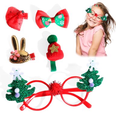 SET DE GANCHOS ACCESORIOS DE CABELLO PARA NIÑAS - LENTES
