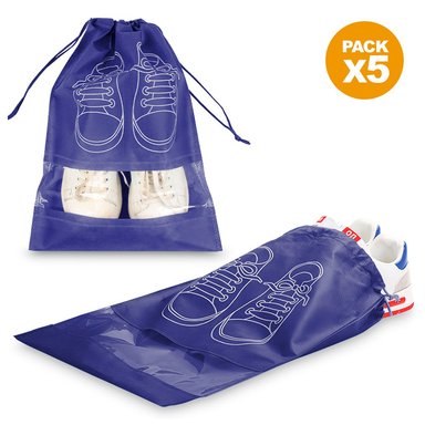 PACK 5 BOLSA ORGANIZADOR PROTECTOR SASHIJA AZUL ZAPATOS ZAPATILLAS BZ3