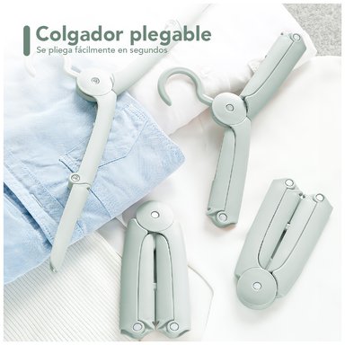 PACK X3 GANCHO COLGADOR DE ROPA PLEGABLE VD AJ9 - 2