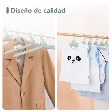 PACK X3 GANCHO COLGADOR DE ROPA PLEGABLE VD AJ9 - 5
