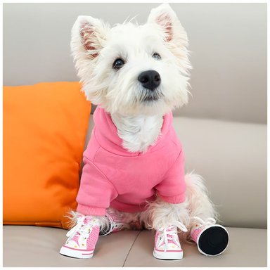ZAPATOS PARA PERROS MASCOTAS ANTIDESLIZANTE ROSADO TALLA 1 JJ3 - 2