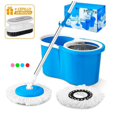 TRAPEADOR CON ESCURRIDOR GIRATORIO ALT 88S Y CEPILLO DE REGALO