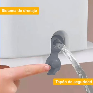 BALDE ESCURRIDOR TRAPEADOR GIRATORIO AUTOMÁTICO CUADRADO PLOMO - 3