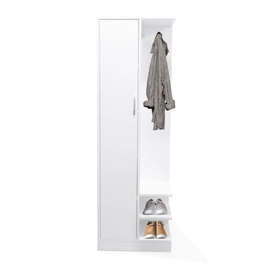 ZAPATERA SASHIJA 6 NIVELES BLANCO ORGANIZADOR CON PERCHERO CLASSIC 2 - 2