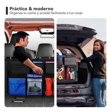 ORGANIZADOR SASHIJA DE AUTO PARA MALETERO IMPERMEABLE NEGRO O99 - 2