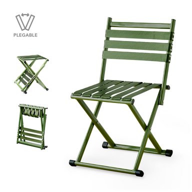 SILLA PLEGABLE SASHIJA VERDE 2 EN 1 PLAYA JARDIN CAMPING TERRAZA DD4 - 1
