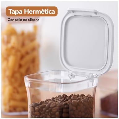SET DE FRASCOS HERMÉTICOS 3 PIEZAS CON TAPA H10 - 3