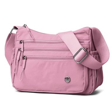 MORRAL PARA MUJER CON CORREA AJUSTABLE Y MÚLTIPLES BOLSILLOS ROSADO BP3