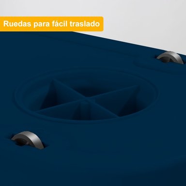 BALDE ESCURRIDOR TRAPEADOR GIRATORIO AUTOMÁTICO CUADRADO AZUL - 4