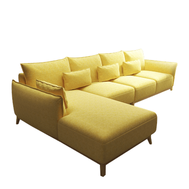 SECCIONAL HOGARYSPACIOS VINTAGE AMARILLO HYS IZQUIERDO NION