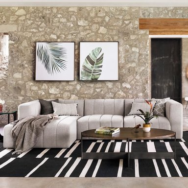 SECCIONAL HOGARYSPACIOS MODERNO GRIS CLARO HYS IZQUIERDO ARTEMIS