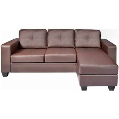 SECCIONAL HOGARYSPACIOS MODERNO MARRÓN CLARO HYS DERECHO NOBLE