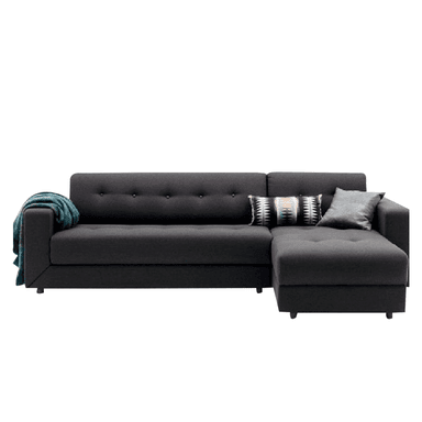 SECCIONAL HOGARYSPACIOS MODERNO GRIS OSCURO HYS DERECHO AMED