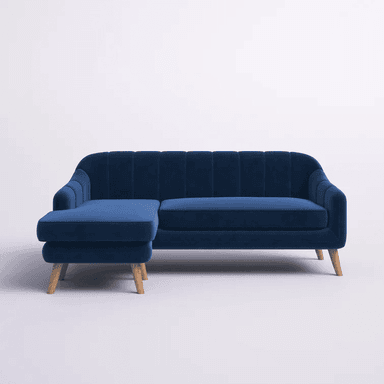 SECCIONAL HOGARYSPACIOS MODERNO AZUL OSCURO HYS IZQUIERDO VIDI