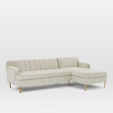 SECCIONAL HOGARYSPACIOS MINIMALISTA BEIGE HYS ZEUS