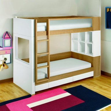 CAMAROTE HOGARYSPACIOS 2 PLAZAS MADERA CON ORGANIZADOR HUSAR - 3