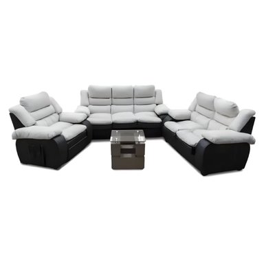 JUEGO SALA HYS 3-2-1 + MESA CENTRO RIN ACOLCHADO