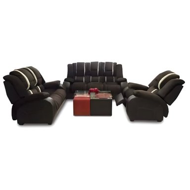 JUEGO SALA HYS 3-2-1 + MESA CENTRO MEGAN ACOLCHADO