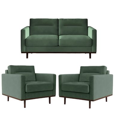 JUEGO SALA HYS TERCIOPELO 3-1-1 NINFA INDUSTRIAL