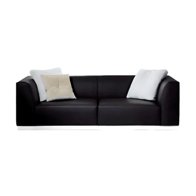 SOFA HOGARYSPACIOS ALBE 2 CUERPOS NEGRO