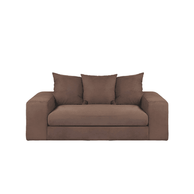 SOFA HOGARYSPACIOS BIRJT 2 CUERPOS MARRÓN CLARO