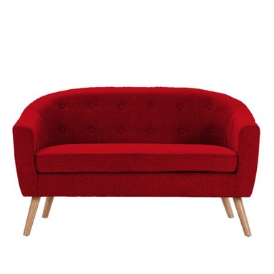SOFA HOGARYSPACIOS AUTTY 2 CUERPOS ROJO