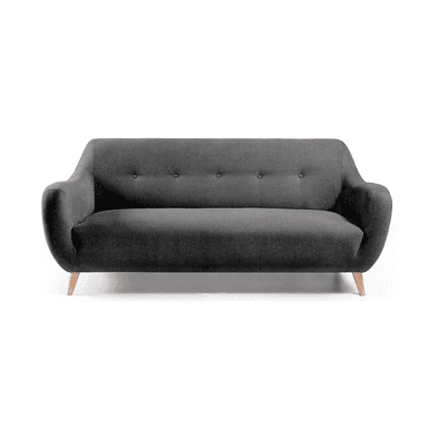 SOFA HOGARYSPACIOS ROBI 2 CUERPOS GRIS OSCURO