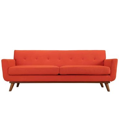 SOFA HOGARYSPACIOS CURLIS 3 CUERPOS NARANJA OSCURO