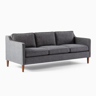 SOFA HOGARYSPACIOS ACUARIO 3 CUERPOS GRIS OSCURO