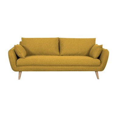 SOFA HOGARYSPACIOS TAURO 3 CUERPOS MOSTAZA