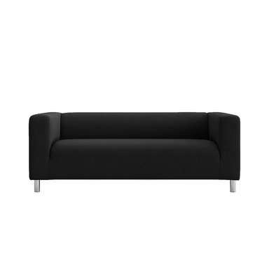SOFA HOGARYSPACIOS SNOW 2 CUERPOS NEGRO