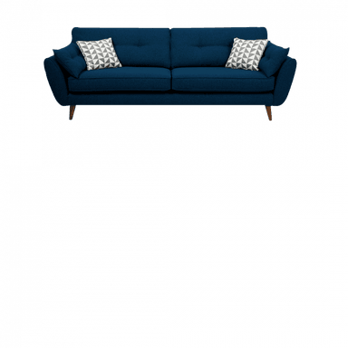 SOFA HOGARYSPACIOS MAGNO 3 CUERPOS AZUL ACERO
