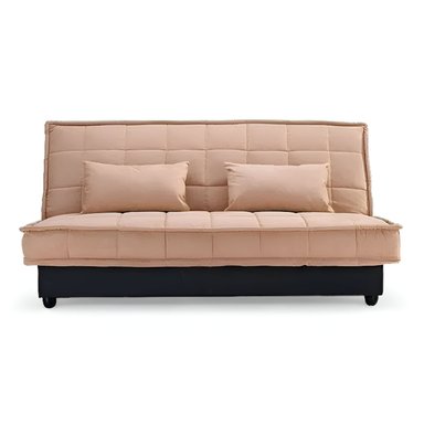 SOFA CAMA HOGARYSPACIOS BAHIA 2 CUERPOS ALMENDRA