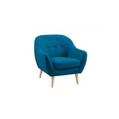 SILLÓN HOGARYSPACIOS TOMAS CLÁSICO AZUL OSCURO